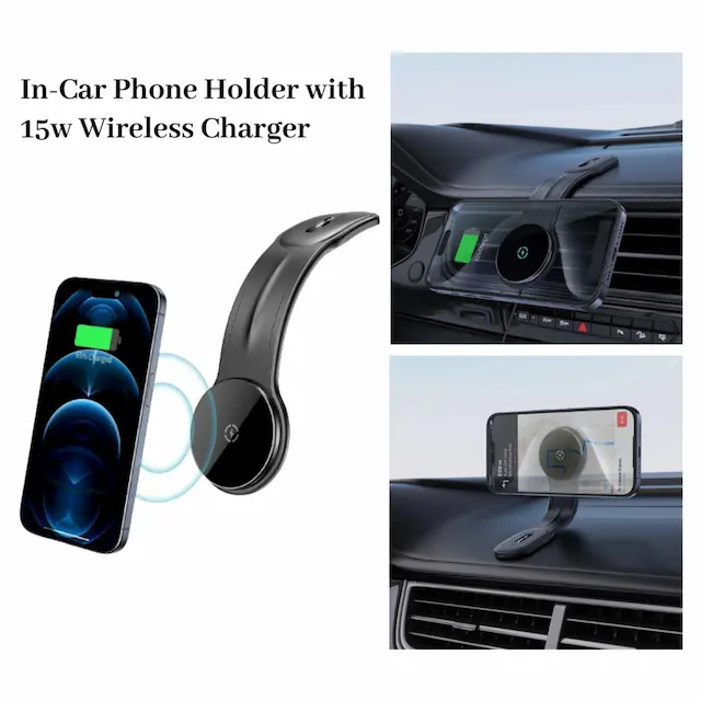 PHONE HOLDER WITH 15W WIRELESS CHARGER FOR CAR-ACEFAST D21
