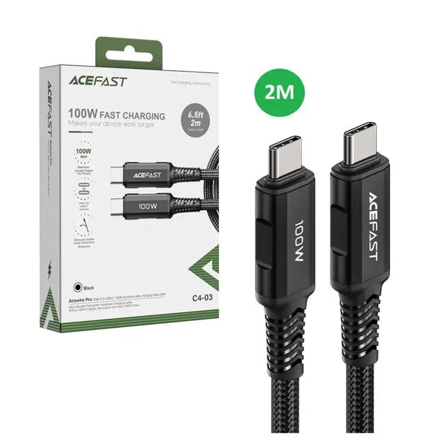 C TO C CABLE 2M NYLON - ACEFAST C4-03
