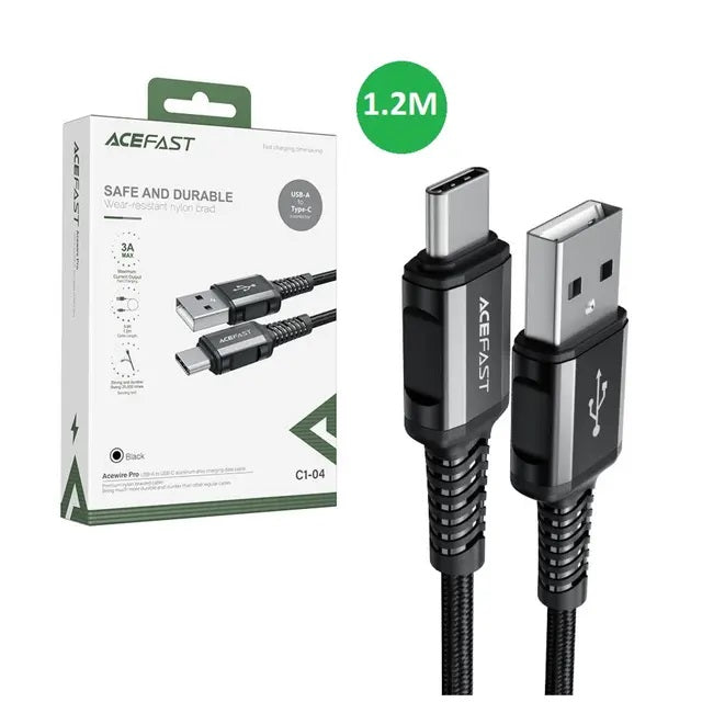 USB TO C CABLE 1.2M NYLONE-ACEFAST C1-04
