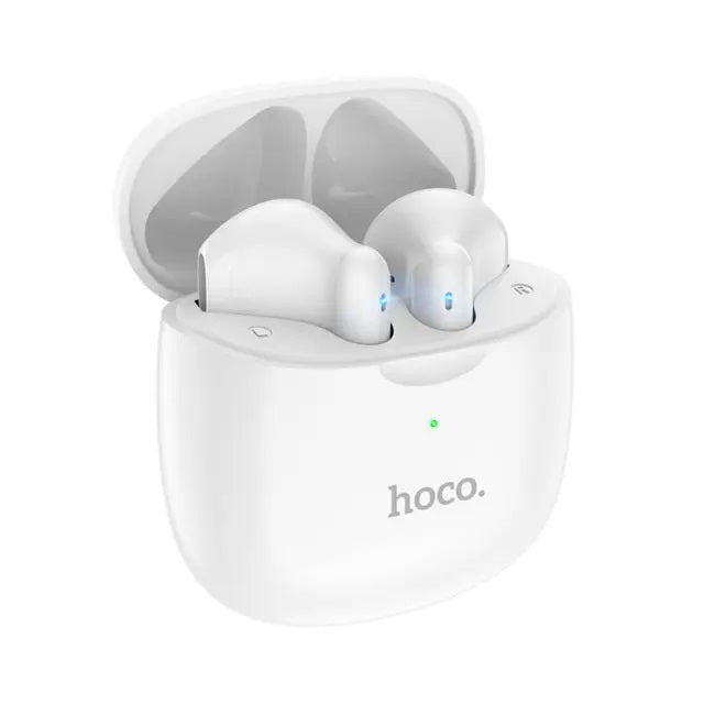 HOCO AIRPOD WITH SILICONE CASE (ES56) WHITE – ShahanTech Qatar