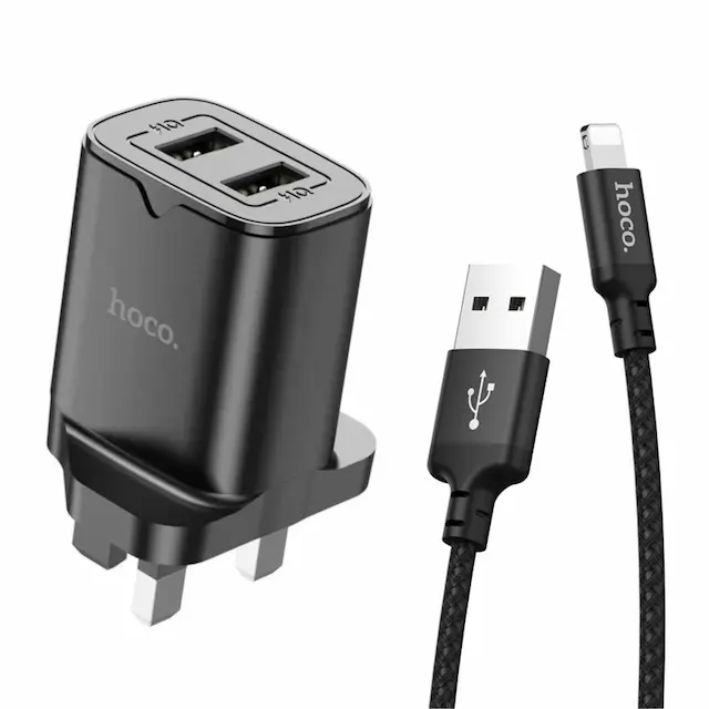 CHARGER FOR IPHONE AND OTHER LIGHTNING DEVICES-HOCO DC32/DC16
