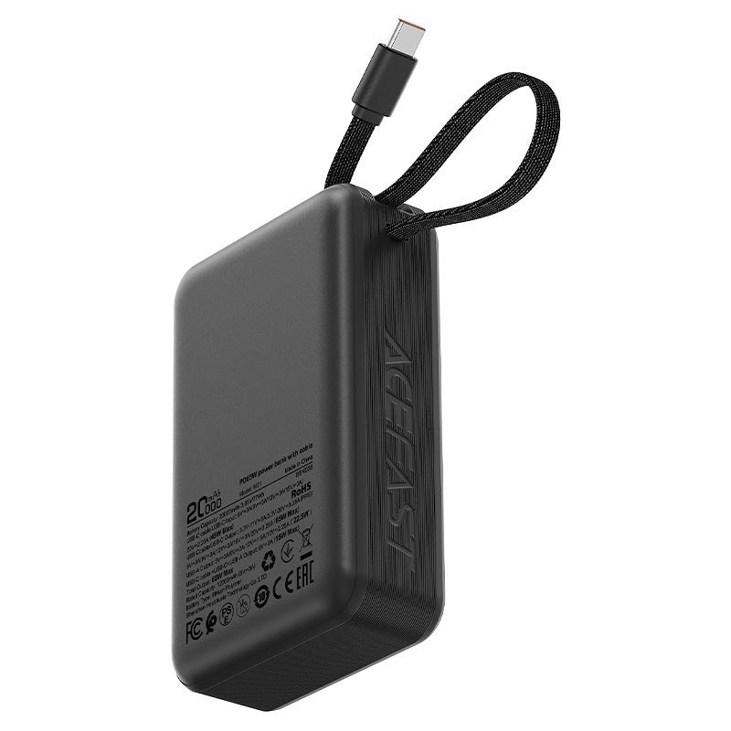 Fast Charge Power Bank For Laptop, Tablet And Phone Pd65w 20000mah - Acefast M21