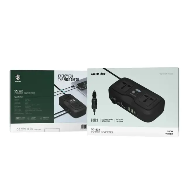 POWER INVERTER FOR CAR - GREEN LION GC-233