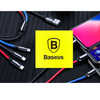 كابل USB 3 في 1 لأجهزة iPhone، من النوع C، ومايكرو، بطول 1.2 متر - BASEUS