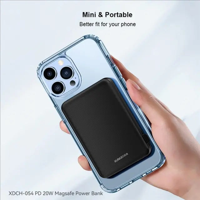 MAGSAFE POWER BANK 10000MAH WITH IPHONE CABLE AND TYPE-C CABLE XUNDD XDCH-054