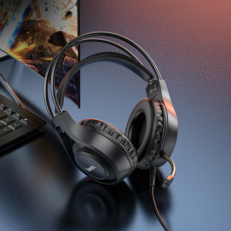 HOCO GAMING HEADSET (W106) - BLACK