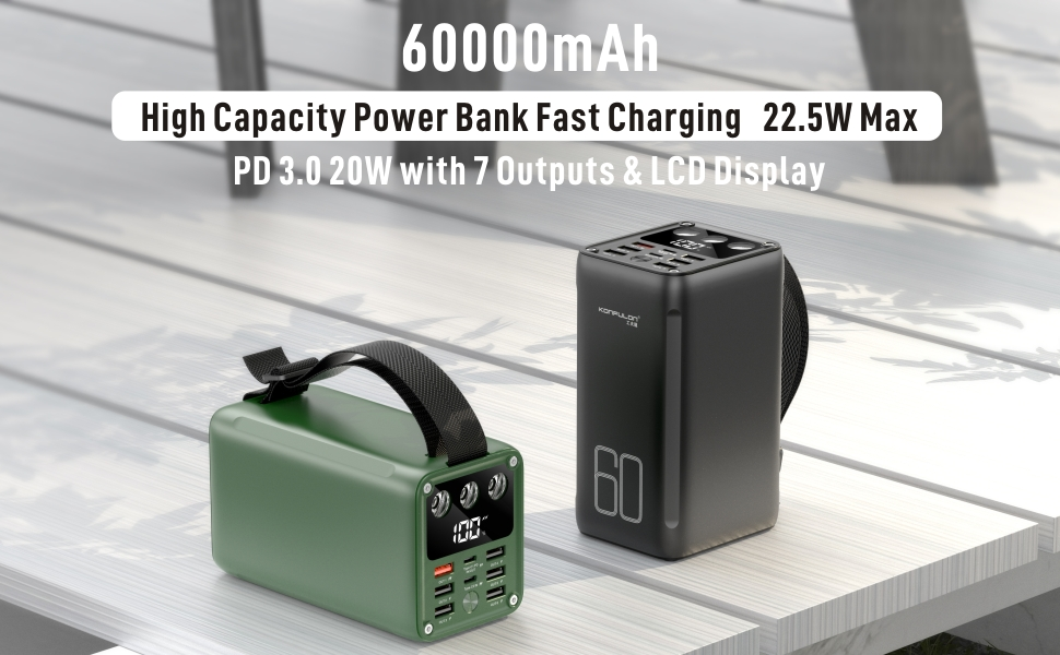 Xundd Charging Station 60000mAh Power Bank