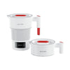 Folded Porodo electric kettle in compact form on a table