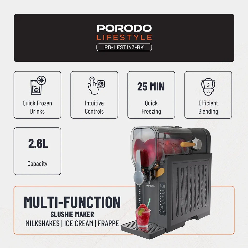 Milkshake Preparation in Porodo Slushie Maker