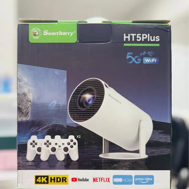 Android Projector with 2 Game pad 4k HDR - Smartbarry HT5Plus